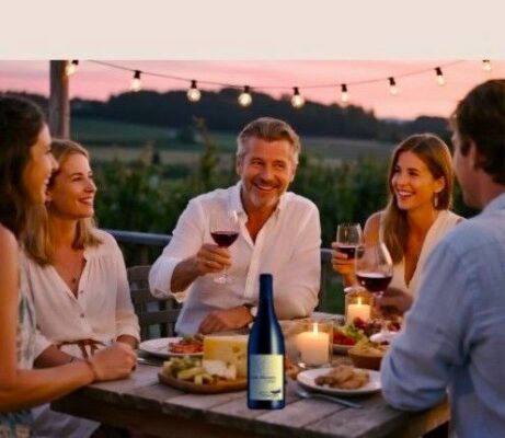 Biodynamischen Wein in geselliger Runde entspannt genießen